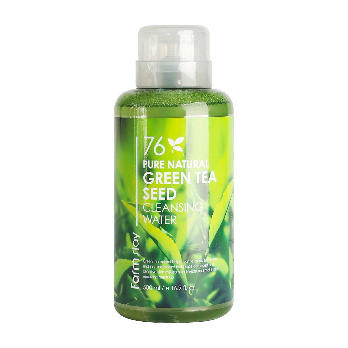 Green cleansing. Farmstay 76 Pure natural Green Tea Seed Cleansing Water. Farmstay очищающая вода с экстрактом зеленого чая 76 Pure natural Green Tea Cleansing Water. Очищающая вода Farmstay Green Tea 500мл. Farm stay 76 Pure natural вода очищающая 500 мл (зеленый чай) 959303.