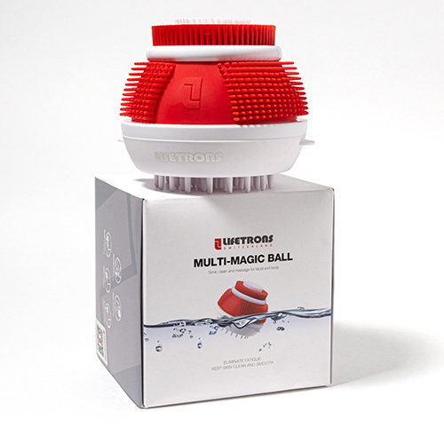 Lifetrons Multi Magic Ball CM-500BC with 3D hybrid vibration technology for facial / body / scalp cleansing & massage Массажер мочалка с технологией 3D гибридной вибрации для очищения и массажа лица / тела / кожи головы фото 2