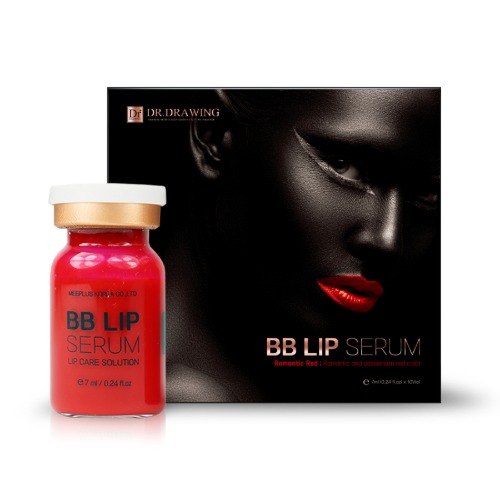 Dr.Drawing BB Lip 'Romantic Red' Оттеночная мезо сыворотка для губ, оттенок Красный, 10 ампул х 7 мл