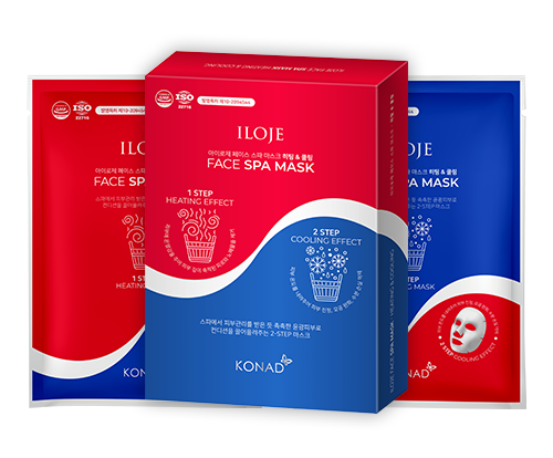 Konad ILOJE Face Spa Mask Heating & Cooling (6Ea/3Set) СПА маска для лица, набор из 2х масок: разогревающая и охлаждающая, 3 комплекта