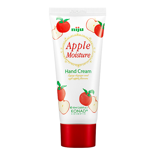 Konad niju Apple Moisture Hand Cream Корейский увлажняющий крем для кожи рук с маслами арганы, оливы, ши, витамином Е и экстрактом яблока, 60 мл