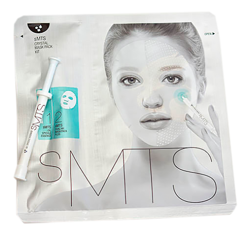 sMTS Crystal Mask Pack Kit  Двухэтапная маска замена процедур с мезороллер (ом) для лица и дермапен/эффект микронидлинга, 1 шт