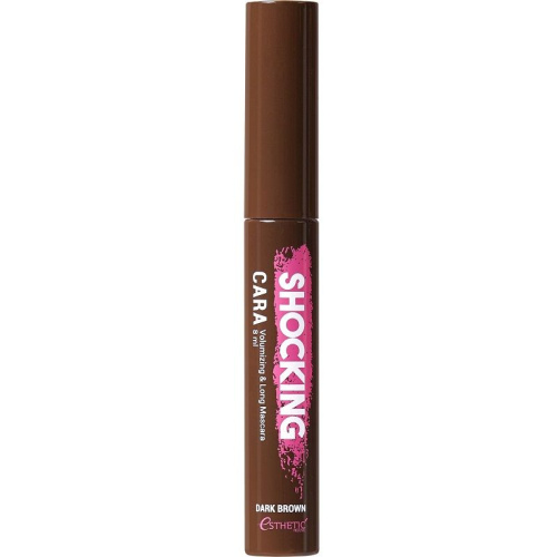 Esthetic House Тушь для ресниц "Коричневая' SHOCKING CARA VOLUMIZING&LONG MASCARA (DARK BROWN), 8 мл