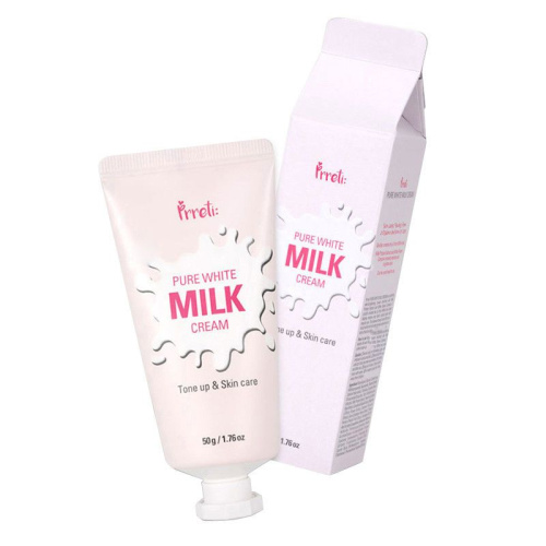 PRRETI Крем для лица Молоко/туба Pure white milk cream, 50 г