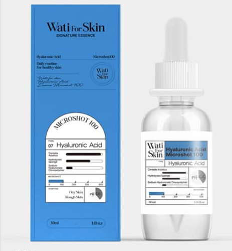 WATI FOR SKIN Hyaluronic Acid Essence Microshot 100 Эссенция для лица с гиалуроновой кислотой, 30 мл