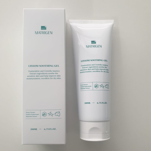 Matrigen Lissom Soothing Gel Гель для лица успокаивающий, 200 мл Matrigen Lissom Soothing Gel Гель для лица успокаивающий, 200 мл