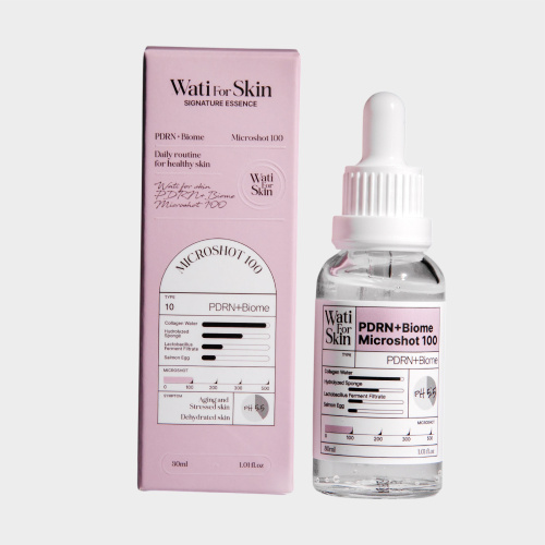 WATI FOR SKIN PDRN+ Biome Essence Microshot 100 Эссенция для лица, 30 мл