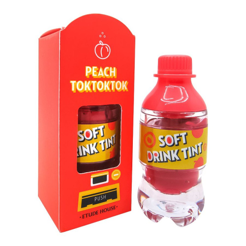 ETUDE HOUSE Тинт для губ Soft Drink Tint #PK001 Peach Tok Tok Tok