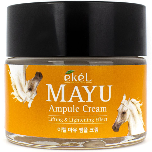 Ekel Ampule Cream Mayu Ампульный крем с лошадиным жиром 70 мл