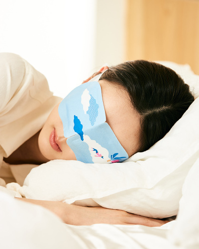 STEAMBASE DAILY EYEMASK FLEECY CLOUD Паровая анти стресс маска для глаз с ароматом жасмина, 5 шт фото 2