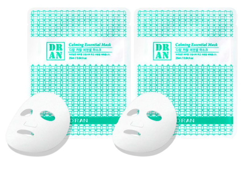 D'RAN New Calming Essential Mask Успокаивающая маска, 2 шт