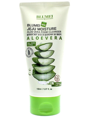 Blumei Jeju Moisture Aloe Vera Foam Cleanser Пена для умывания с Алоэ 150 мл