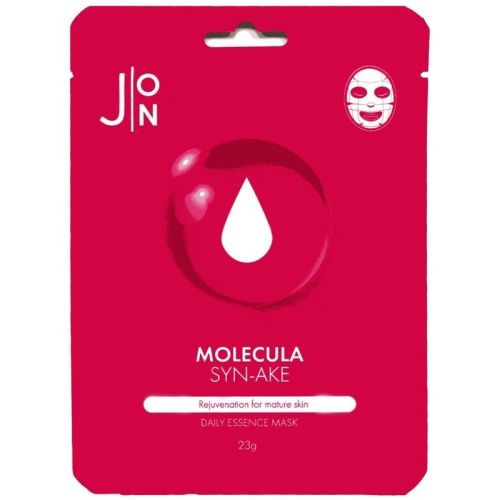 J:ON Набор/Тканевая маска для лица Змеиный Пептид MOLECULA SYN-AKE DAILY ESSENCE MASK 23 мл, 10 шт