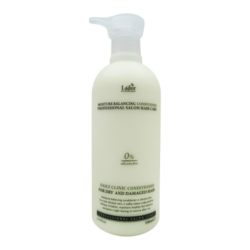 La'dor Увлажняющий бессиликоновый бальзам для волос Moisture Balancing Conditioner 530мл