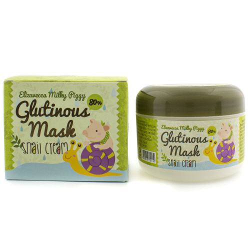 Elizavecca Milky Piggy Glutinous 80% Mask Крем-маска для лица с Улиточным муцином 100 г