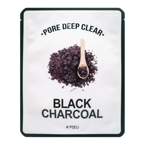 A'PIEU Глубокоочищающая маска для лица Pore Deep Clear Black Charcoal Mask