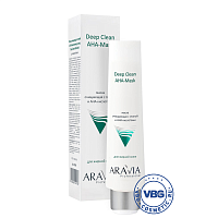 ARAVIA Professional Маска очищающая с глиной и AHA-кислотами для лица Deep Clean AHA-Mask 100 мл/15