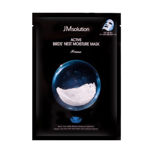 JM Solution Active Pink Bird's Nest Moisture Mask Ультратонкая тканевая маска с ласточкиным гнездом, 1 шт.