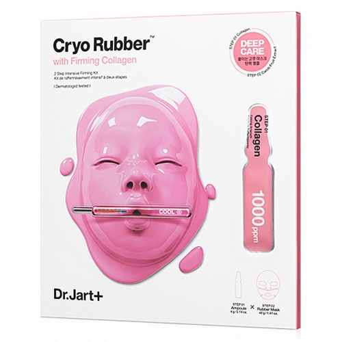 Dr.Jart+ Cryo Rubber with Firming Collagen Mask Подтягивающая моделирующая маска для упругости кожи, (1 маска 40 г; ампульная сыворотка 4 мл).