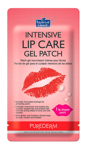 PUREDERM Intensive Lip Care Gel Patch 1шт Гидрогелевый патч для интенсивного ухода за кожей губ, 1 шт.