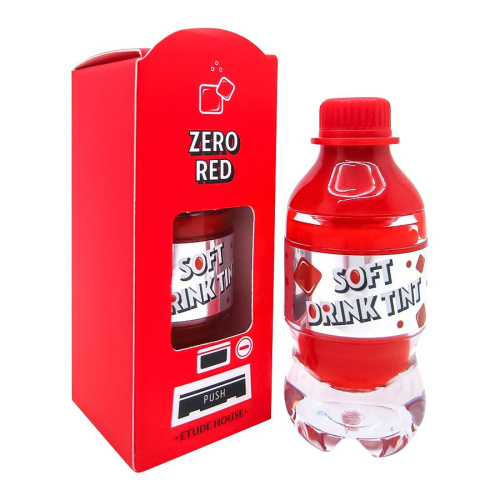 ETUDE HOUSE Тинт для губ Soft Drink Tint #RD301 Zero Red