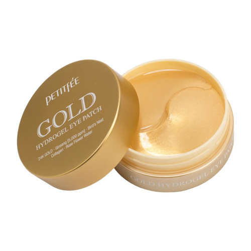 Petitfee GOLD Hydrogel Eye Patch Гидрогелевые патчи с золотом, 60 шт./30 пар