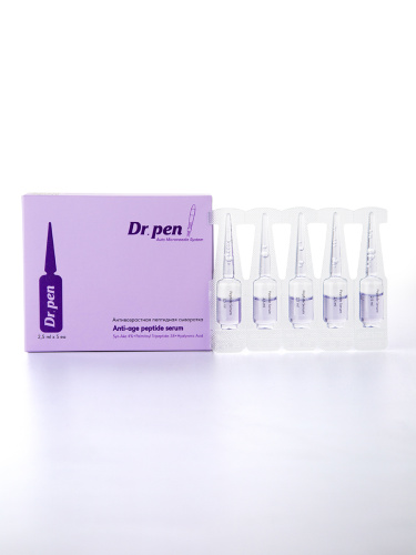 Dr.pen Anti-age Peptide Serum Cыворотка для лица с пептидами, 2.5 мл х 5 шт Dr.pen Anti-age Peptide Serum Cыворотка для лица с пептидами, 2.5 мл х 5 шт