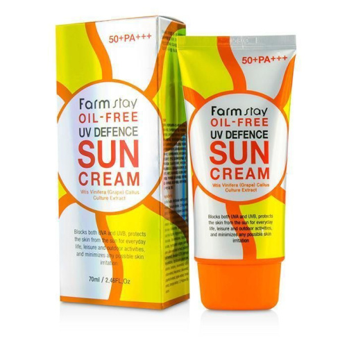 FarmStay Солнцезащитный крем для лица без масел Oil-free UV Defence Sun Cream SPF50+ PA+++