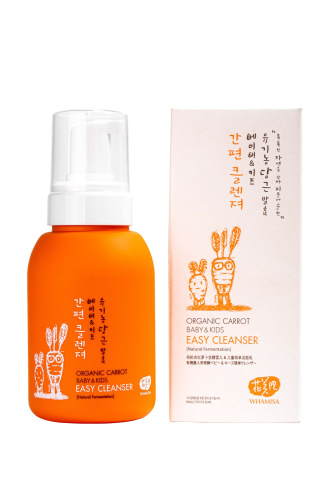 WHAMISA Organic Carrot Baby&Kids Easy Cleanser (Natural Fermentation) Детская пенка для купания на основе ферментов моркови