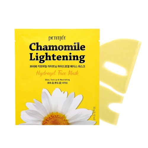 Petitfee Гидрогелевая маска экстрактом ромашки Chamomile Lightening Hydrogel Face Mask