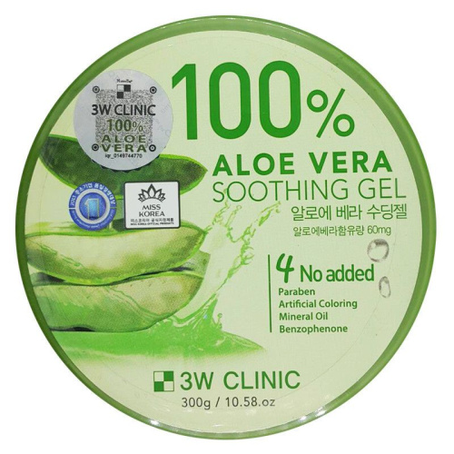 3W Clinic Универсальный увлажняющий гель с алоэ вера Aloe Vera Soothing Gel