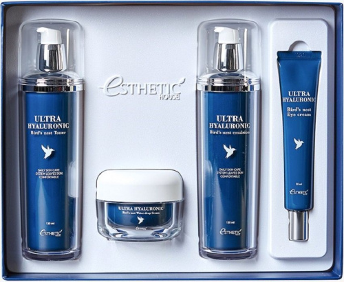 Esthetic House Ласточка/Гиалурон Набор для ухода Ultra Hyaluronic acid  Bird's nest skin care set