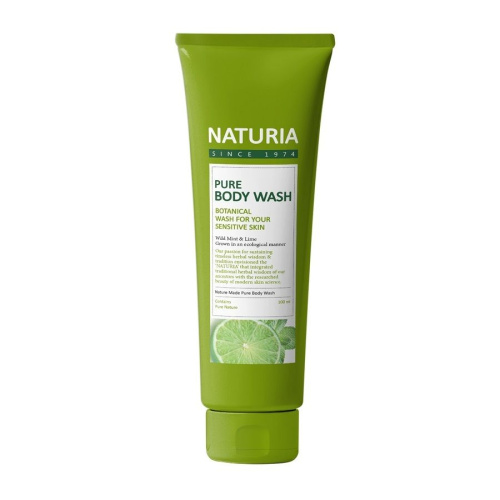 NATURIA Гель для душа Мята/Лайм PURE BODY WASH (Wild Mint & Lime), 100 мл