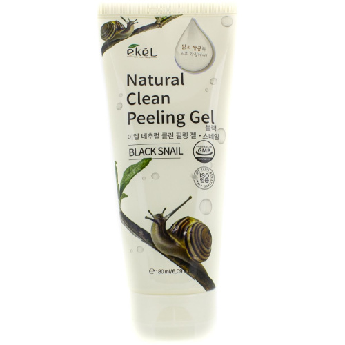 Ekel Peeling Gel 180 мл Black Snail Пилинг для лица с экстрактом улиточного муцина