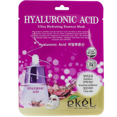 Ekel Ultra Hydrating Essence Mask Hyaluronic Acid Тканевая маска с гиалуроновой кислотой 25 мл