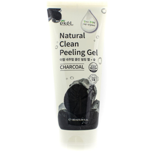 Ekel Peeling Gel 180 мл Charcoal Пилинг для лица с экстрактом древесного угля