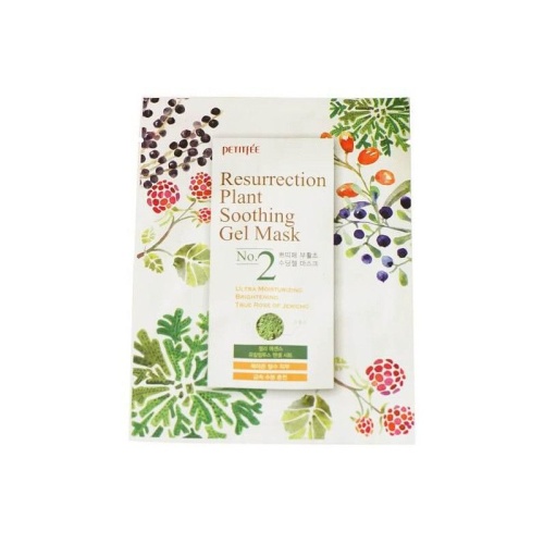 Petitfee Увлажняющая маска для тусклой и уставшей кожи лица Resurrection Plant Soothing Gel Mask