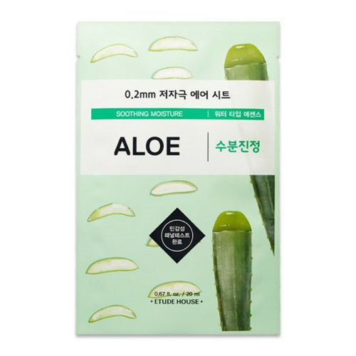 ETUDE HOUSE Маска тканевая с экстрактом алоэ 0.2 Therapy Air Mask Aloe