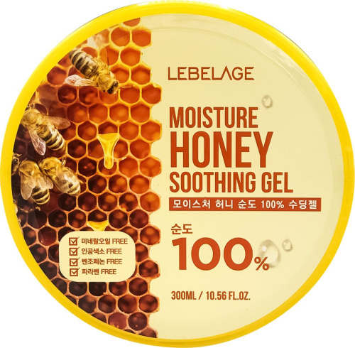 LEBELAGE Многофункциональный гель с мёдом Moisture Honey Purity 100% Soothing Gel