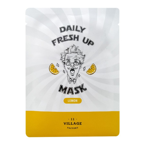 VILLAGE 11 FACTORY Тканевая маска для лица с экстрактом лимона Daily Fresh up Mask Lemon