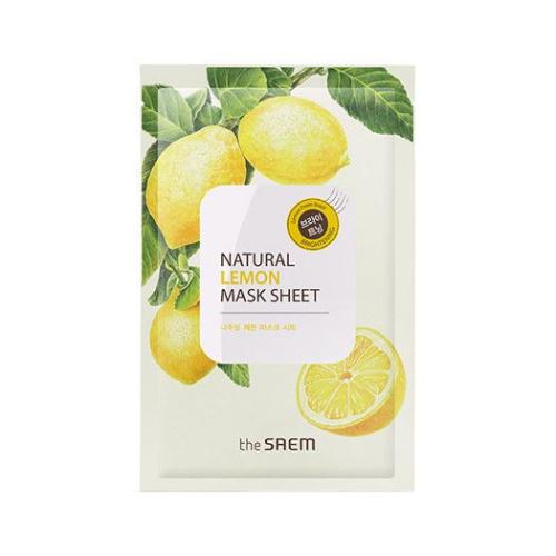 Eco Secret Natural Essence Fasial Mask-Lemon Тканевая маска для лица с лимоном 20 мл