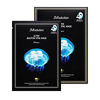 JM Solution Active Jellyfish Vital Mask Ультратонкая тканевая маска с экстрактом медузы, 10 шт.