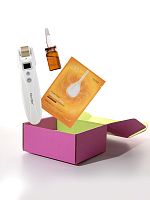 Подарочный набор косметики №036 Mezonica Bio Roller G5 Аппарат для лица 5 в 1, две мезо сыворотки для лица по 7 мл, тканевая маска 1 шт