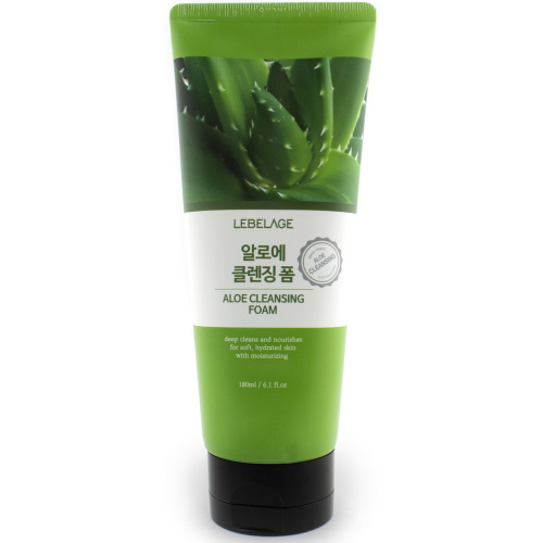 Lebelage Cleansing Foam 180 мл - Aloe Пена для умывания с экстрактом алоэ