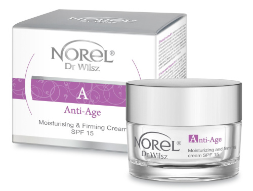 Norel Dr. Wilsz Anti-Age - Moisturizing and firming cream, SPF 15 Увлажняющий и укрепляющий крем с SPF 15 для любого типа кожи