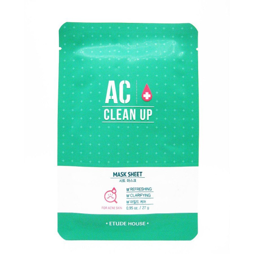 ETUDE HOUSE Очищающая маска для проблемной кожи AC Clean Up Mask Sheet