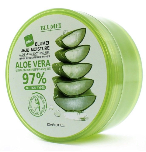 Blumei Jeju Moisture Aloe 97% Soothing Gel Универсальный успокаивающий гель с алоэ 300 мл