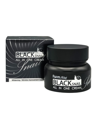 FarmStay Многофункциональный крем с муцином черной улитки Black Snail All In One Cream