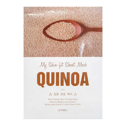 A'PIEU Tканевая маска для лица с экстрактом киноа My Skin-Fit Sheet Mask Quinoa