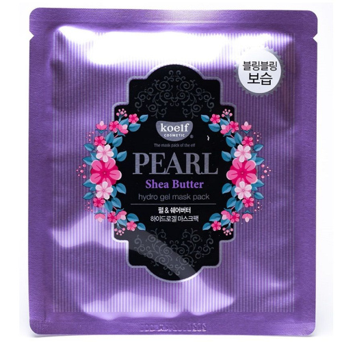 KOELF Набор/Маска для лица гидрогелевая с маслом ши и жемчужной пудрой PEARL&SHEA BUTTER, 5 шт